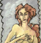 "Venus nacida de las aguas", óleo sobre tabla, 89x21 cm, (2002)